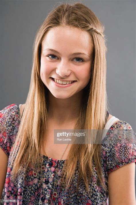 Blonde Teen Girl Portrait High Res Stock Photo Getty Images