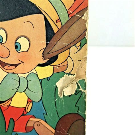 Walt Disneys Pinocchio Illustrated Story Book Whitman 709 Etsy