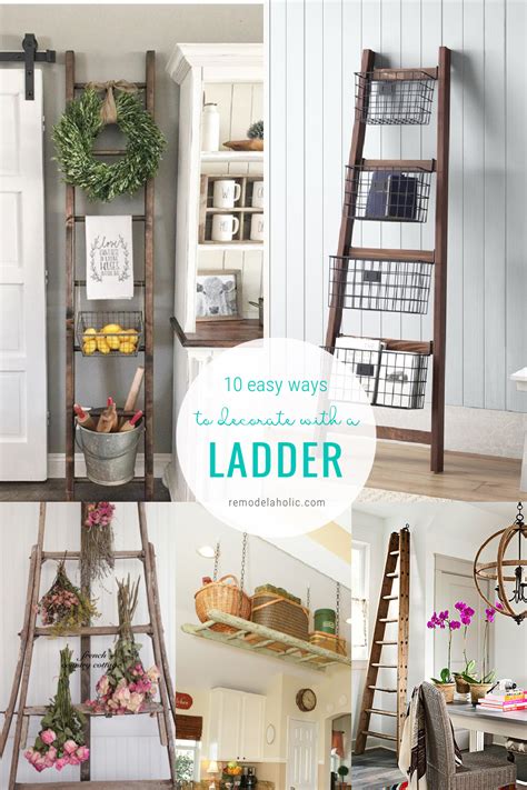 Remodelaholic 10 Ways To Decorate A Wooden Blanket Ladder