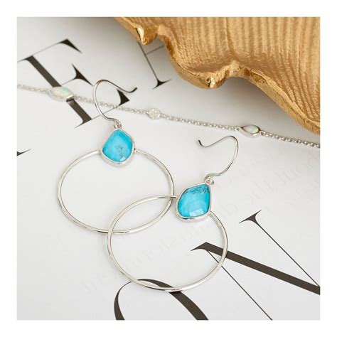 Only Gold Left Get Yours Now These Beautiful Turquoise Hoop Earrings