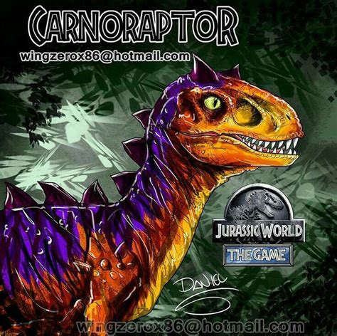 Rex omega 09 from the jurassic world game. CARNORAPTOR | Animais pré-históricos