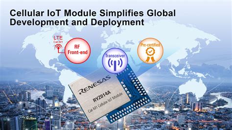 Renesas Launches Lte Cat M1 Module For Massive Iot Based On Carrier