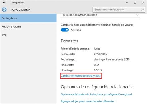 Cambiar Formato De Fecha Y Hora En Windows 10