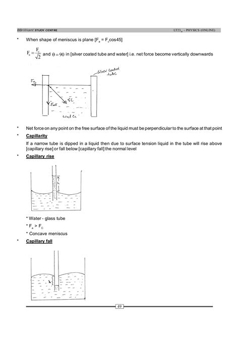 Mechanical Properties Of Fluid And Liquid Lecture Notes Willington