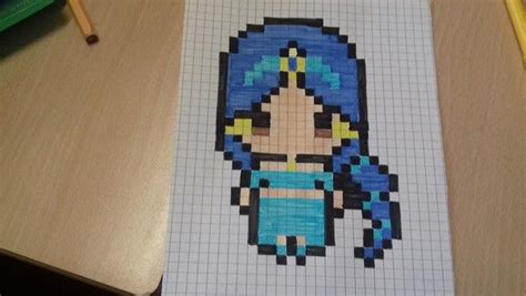 Check out our kawaii pixel art selection for the very best in unique or custom, handmade pieces from our shops. Princesse Jasmine | Dessin pixel, Dessin pixel art facile ...
