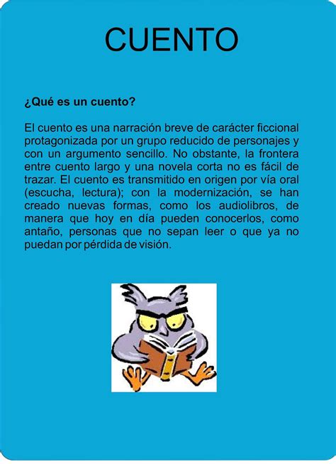 * cuento escrito = written story. Calaméo - El Cuento