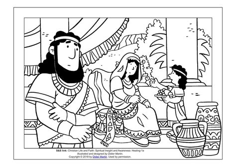 Naamans Servant Girl Coloring Pages