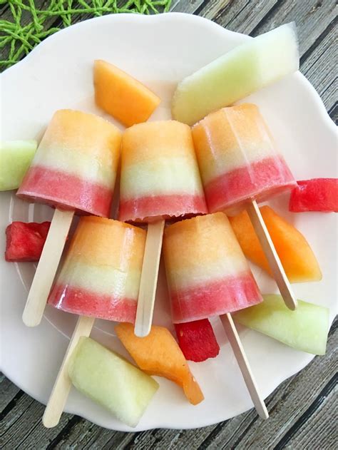 Fresh Watermelon Popsicles Recipe Refreshing Triple Melon