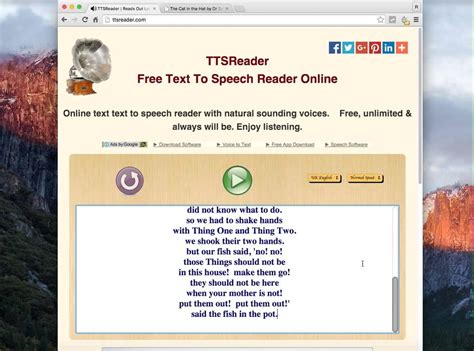 This service is free and you are allowed to use the speech files for any purpose, including commercial uses. Free Online Text To Speech Reader Demo - YouTube