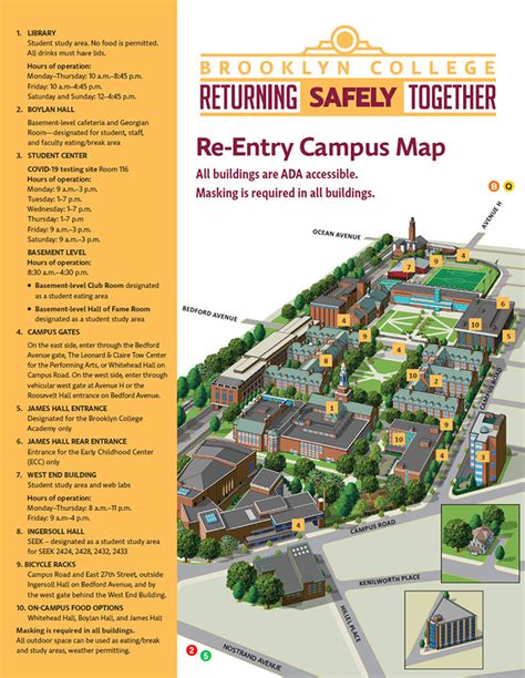 Re Entry Campus Map Brooklyn College