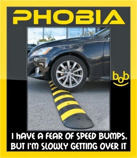 Phobia Fear Of Speed Bumps Slowly Getting Over It Speed Bump Get