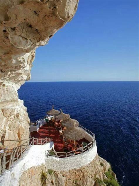 Menorcaspain Seaside Cafe Menorca Spain Places To Travel