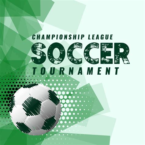 Abstract Soccer Tournament Background In Grunge Style Download Free