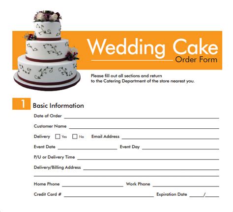 Maybe you would like to learn more about one of these? FREE 16+ Sample Cake Order Form Templates in MS Word | PDF