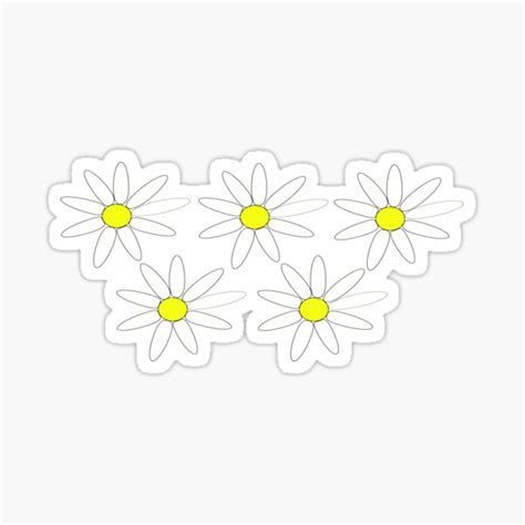 Yellow And White Daisies Sticker For Sale By Murza Redbubble