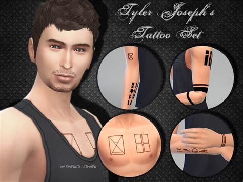 Sims 4 CC S The Best Tyler Joseph Tattoo Set By LiliSimmer