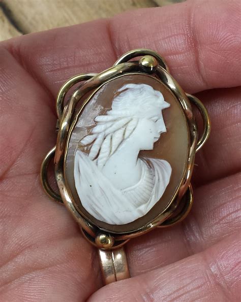 Victorian Classical Shell Cameo Brooch Pinchbeck Frame Etsy Shell