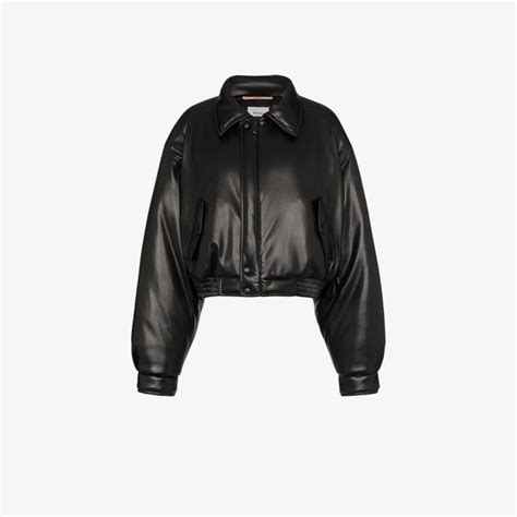 Nanushka Bomi Vegan Leather Bomber Jacket Shopstyle
