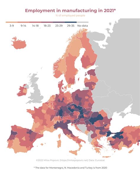 Milos Popovic On Twitter My New Map Shows The Of Employed In