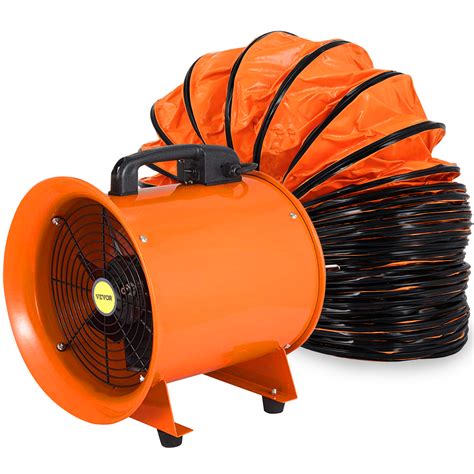 12 Extractor Fan Blower Portable 10m Duct Hose High Rotation Pivoting