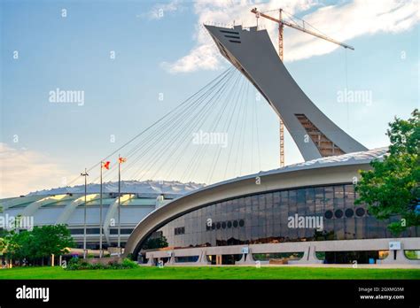 Olympic Stadium Montreal Canada Stock Photo Alamy