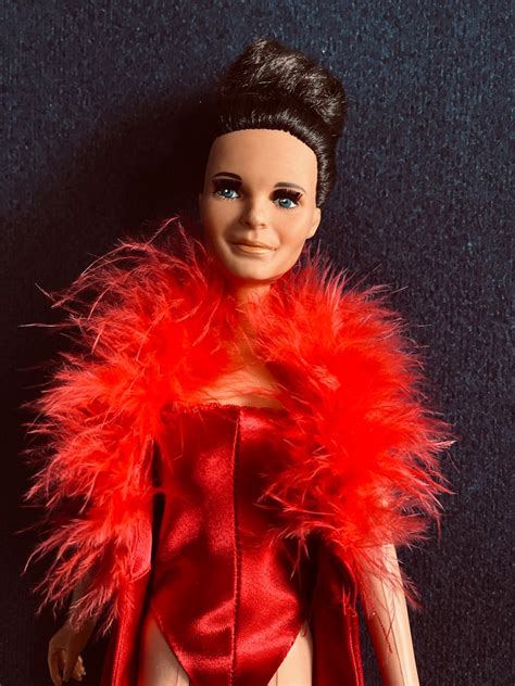 Mego Corp Diana Ross Cher Red Satin Boa Robe 12 Doll Etsy