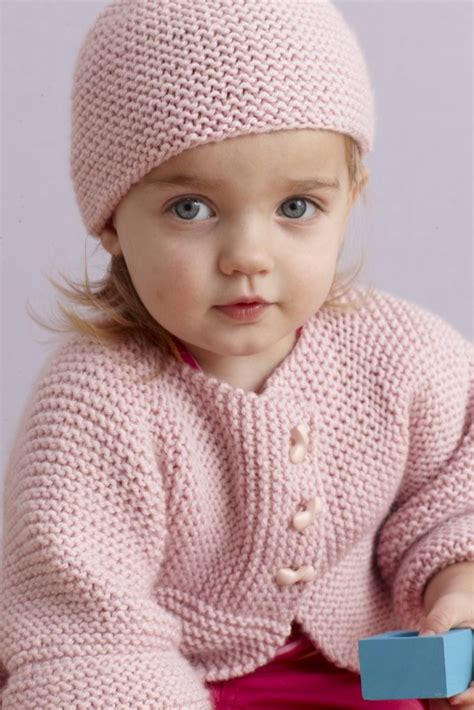 Baby knitting patterns knitted cardigan for girls… free garter stitch baby cardigan knitting patterns ...