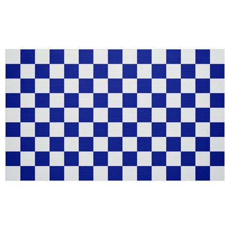 Royal Blue And White Checkerboard Pattern Fabric In 2023 Checkerboard