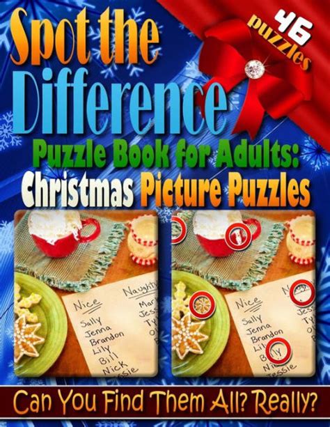 Spot The Difference Spot The Difference Puzzle Book For Adults