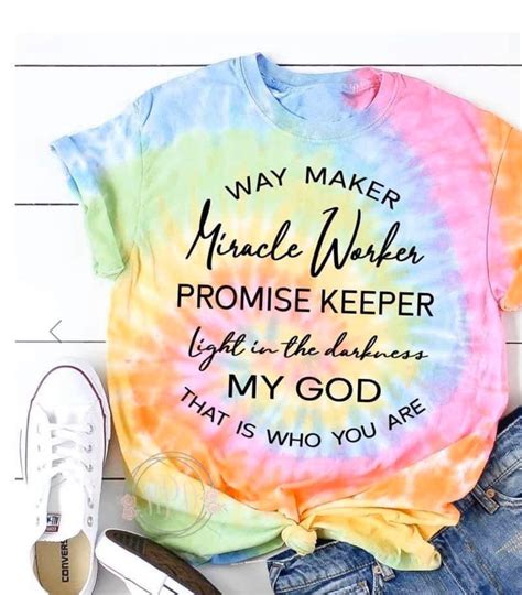 Way Maker Miracle Worker Promise Keeper My God Faith Tee Etsy Faith