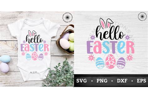 Hello Easter Svg Graphic By Sc Gem Creations · Creative Fabrica