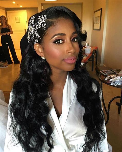 You could never go wrong with picking one among these. Wedding Hairstyles for Black Women, african american ...