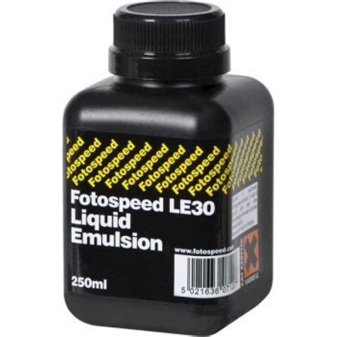 The oil will form drops and disperse throughout the water. FOTOSPEED LIQUID EMULSION, 250ML