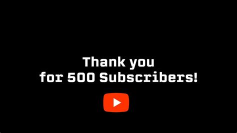 500 Subscribers Thank You So Much Youtube