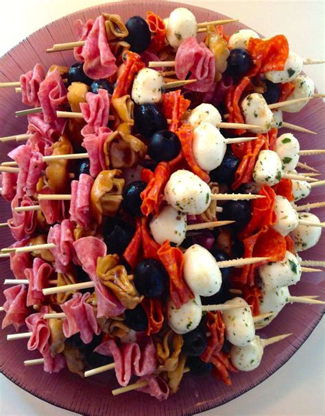 See more ideas about appetizers, appetizer recipes, appetizer snacks. Antipasto on a Stick | Cold appetizers, Recipes appetizers ...
