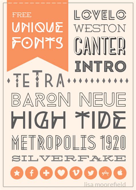 10 Free Unique Fonts Font Bundle