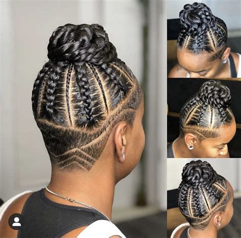 Braids Protective Style Summer Hairdo In 2020 Braids With Shaved