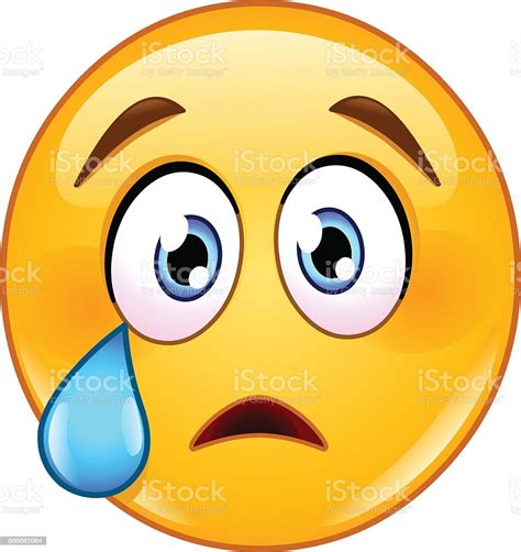 Crying Face Emoticon Stock Illustration Download Image Now Istock