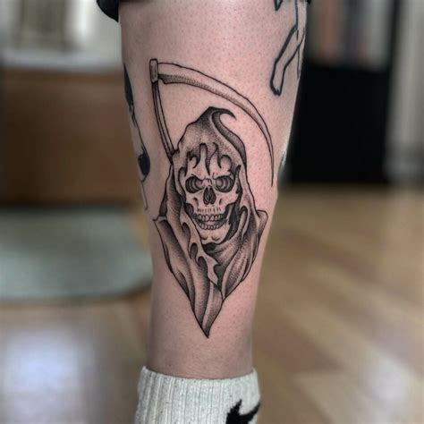 11 Stencil Grim Reaper Tattoo Ideas That Will Blow Your Mind