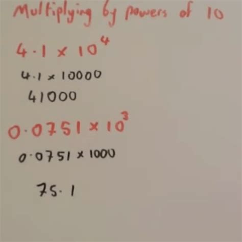 Multiplication By Powers Of Ten Video Corbettmaths