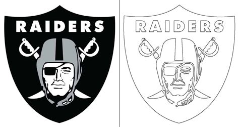 Oakland Raiders Logo With A Sample Coloring Page Free Coloring Pages