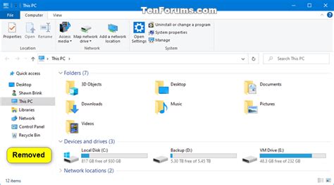 Add Or Remove Onedrive From Navigation Pane In Windows 10 Tutorials