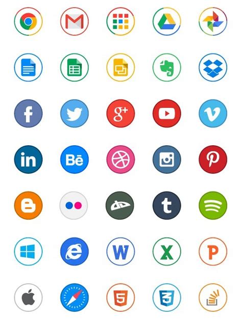 Free 65 Circle Application Icons Titanui