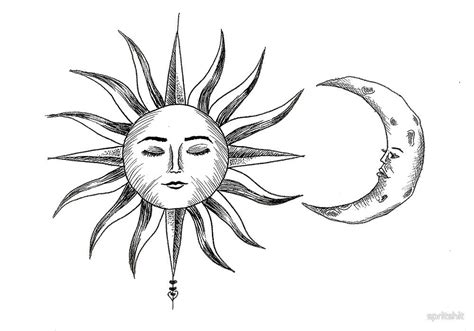 1000x700 Bohemian Sun Amp Moon By Spritshit Redbubble Sun And Moon