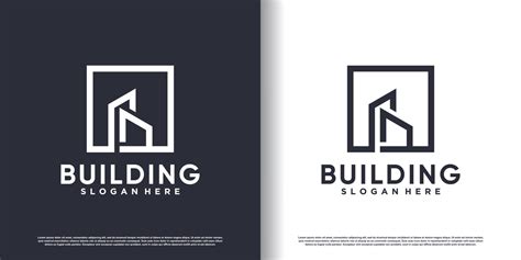 Building Construction Logo Design For Business With Creative Modern