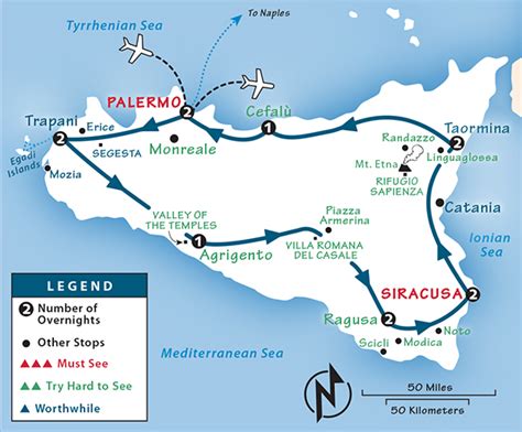 Map Of Islands Around Sicily