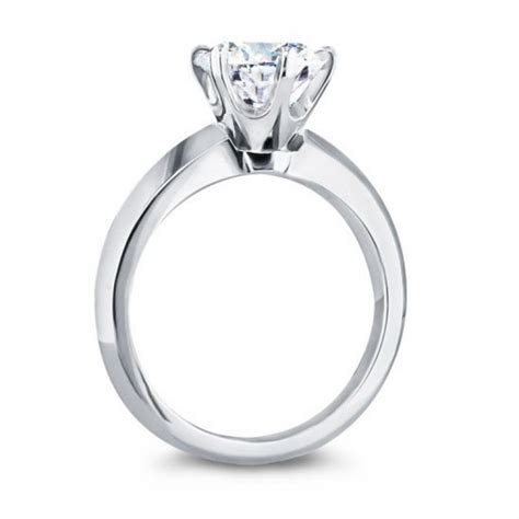 Six Prong Knife Edge Solitaire For Round Diamond Joseph King Jewellery