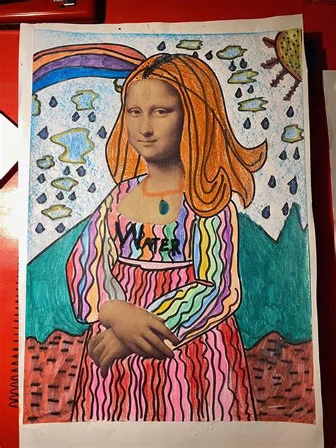 Easy Mona Lisa Art Lesson Having Fun With Patterns Art Lessons