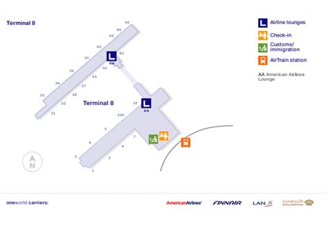 Map Of New York Jfk Airport Terminal 8