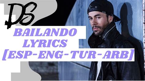 Enrique Iglesias Bailando Lyrics Esp Eng Tur Arb Youtube